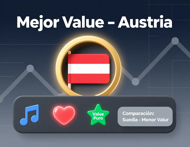Austria JJ con cuota 3.50 destacada como la mejor apuesta de value en Eurovisión 2025
