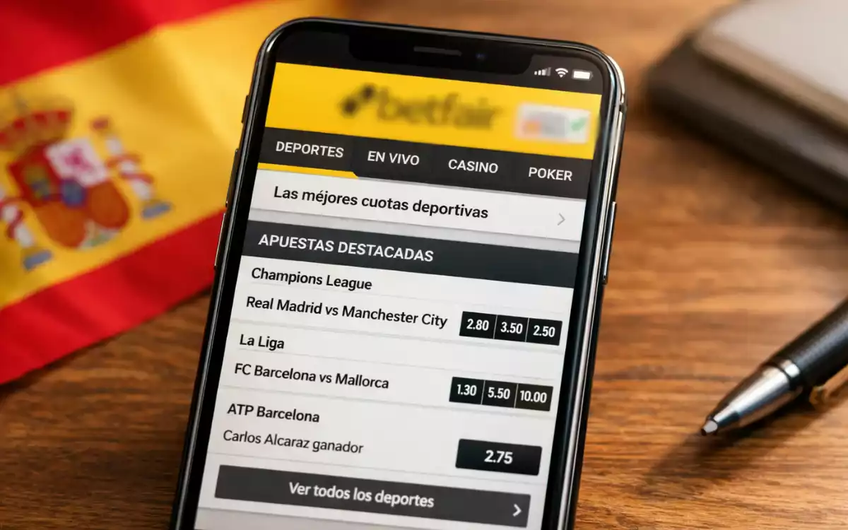 Logotipo de Betfair con indicador de licencia DGOJ España
