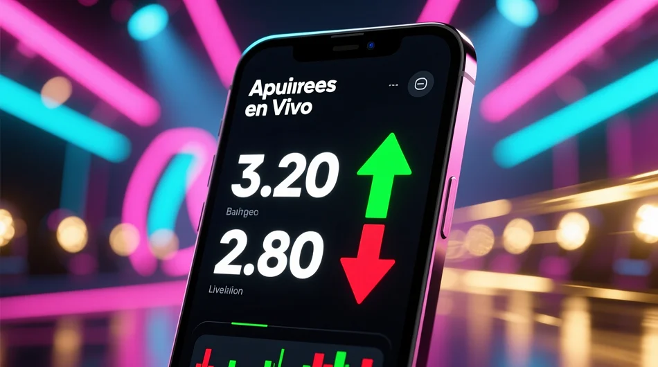 Apuestas en vivo durante la final de Eurovisión con cuotas cambiando en tiempo real en el móvil