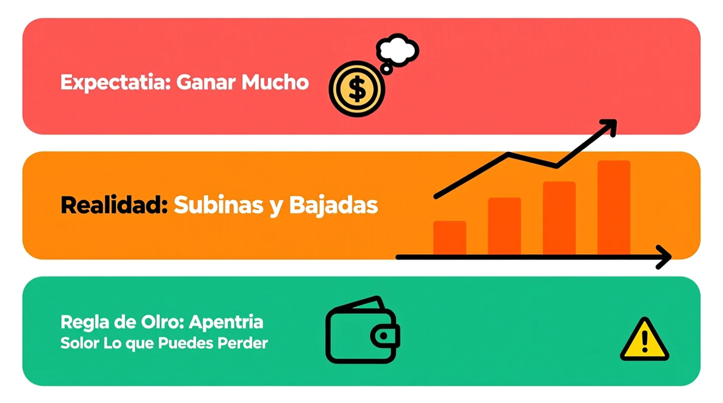 Infografía mostrando las tres verdades sobre apuestas en Eurovisión: realidad versus expectativa de hacerse rico
